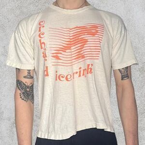 Champion Men's Cream and White T-shirt